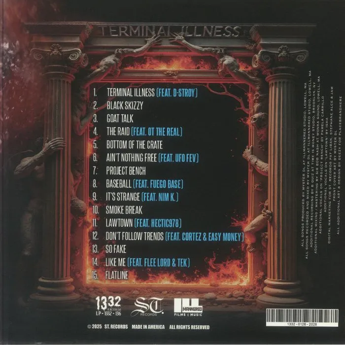 Back cover — TERMANOLOGY / MYSTER DL — Terminal Illness