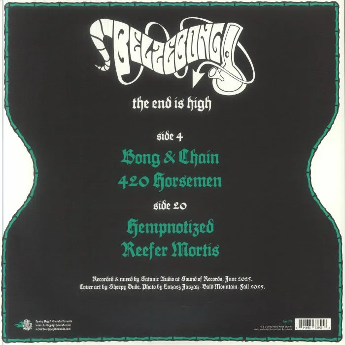 Back cover — BELZEBONG — The End Is High