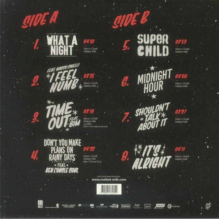 Обратная сторона обложки — MALTED MILK — Time Out
