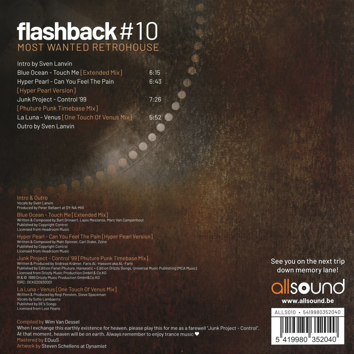 Back cover — Various — MEMORIEZ Flashback #10