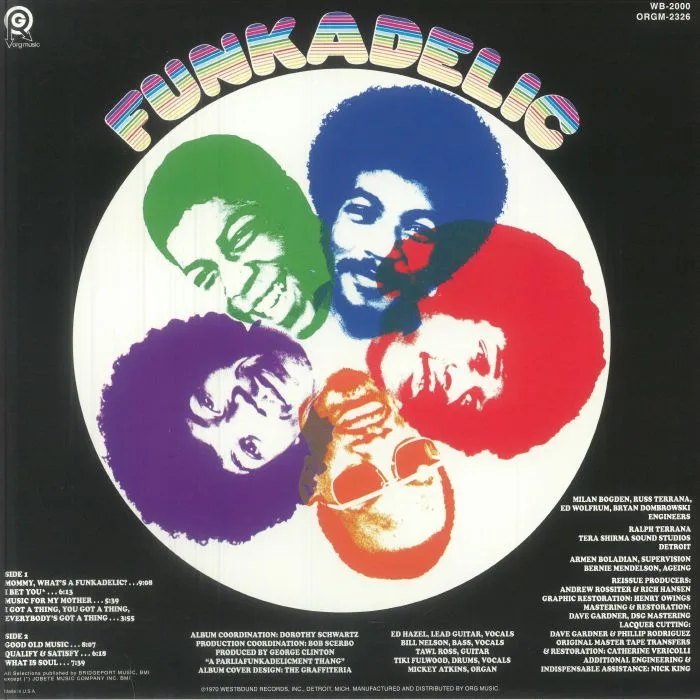 Обратная сторона обложки — FUNKADELIC — Funkadelic (remastered)