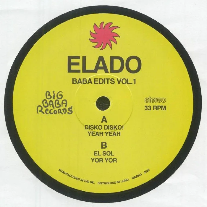 Front cover — ELADO — Baba Edits Vol 1