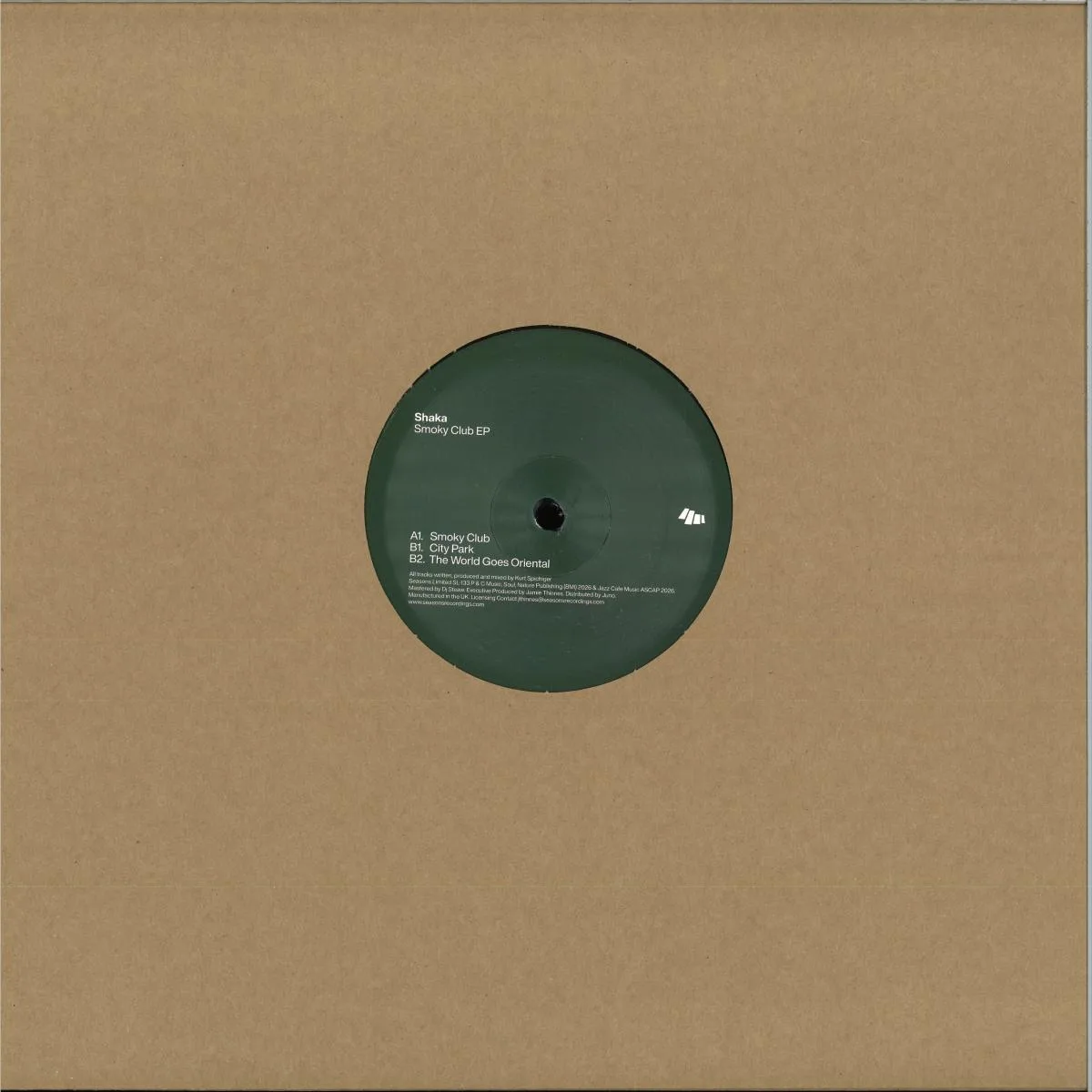 Back cover — Shaka — Smoky Club EP