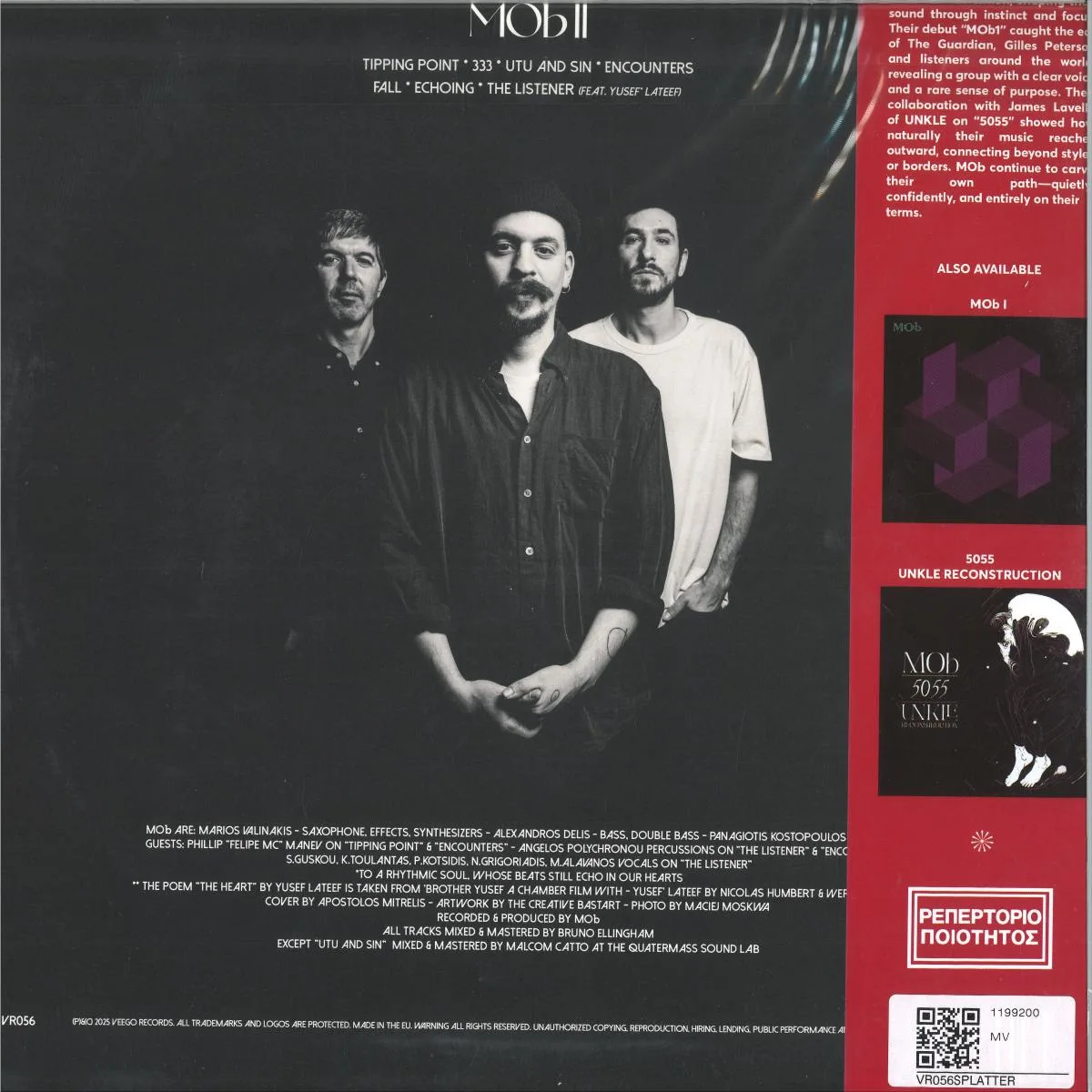 Back cover — MOb — II (2) LP