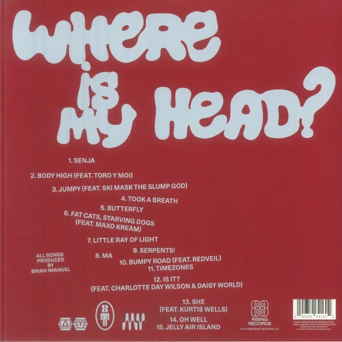 Back cover — RICH BRIAN — Where Is My Head?