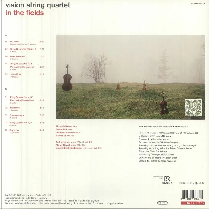 Обратная сторона обложки — VISION STRING QUARTET — In The Fields