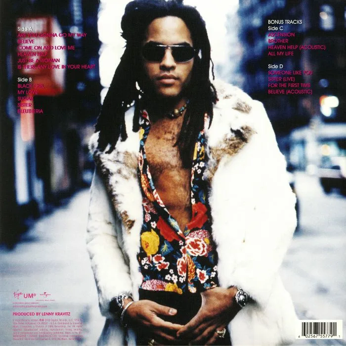 Back cover — Lenny KRAVITZ — Are You Gonna Go My Way (reissue)