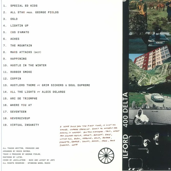Back cover — MOSIK RHYMES — Recreation Two