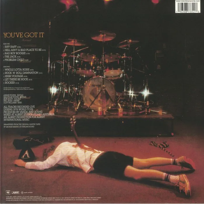 Back cover — AC / DC — If You Want Blood You've Got It (AC / DC 50th Anniversary Edition)