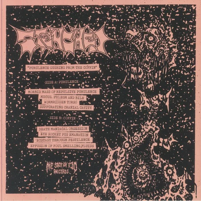 Обратная сторона обложки — STENCHED — Purulence Gushing From The Coffin