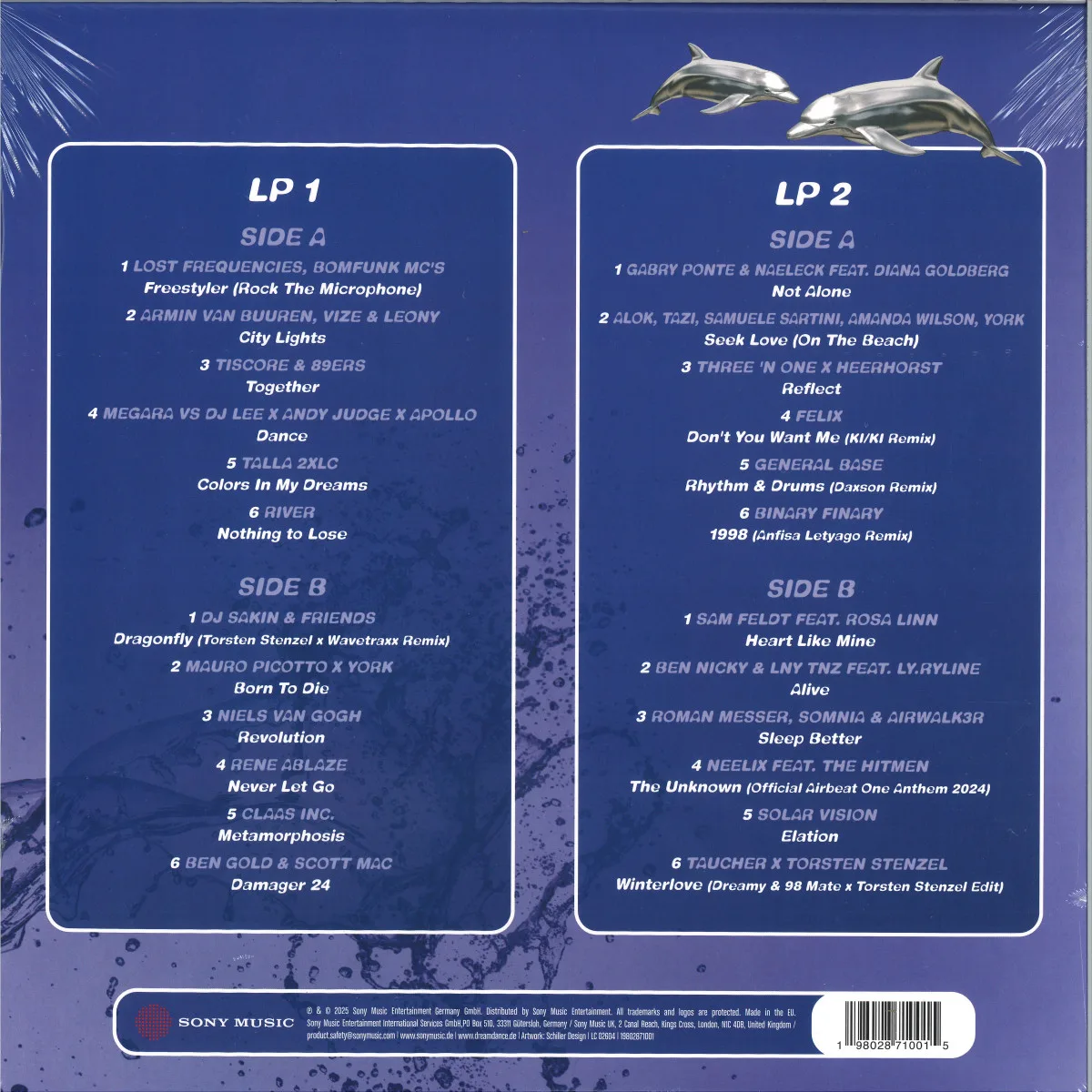 Back cover — Various — Dream Dance Vol. 96 - The Annual LP 2x12"