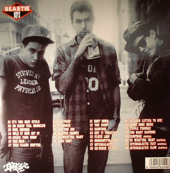 Back cover — BEASTIE BOYS — Instrumentals: Make Some Noise B-Boys