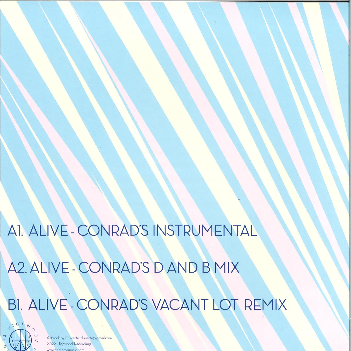 Back cover — Cantoma — Alive - Conrad Mcdonnell Remixes EP