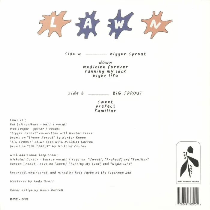 Back cover — LAWN — Bigger Sprout