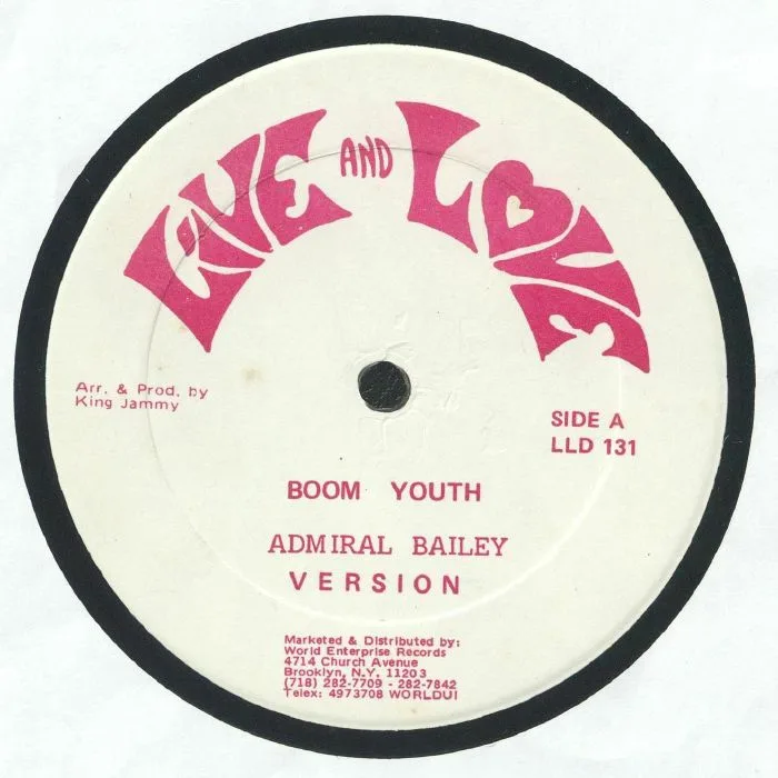 Admiral BAILEY / THE JOYS aka THE JAYS — Boom Youth