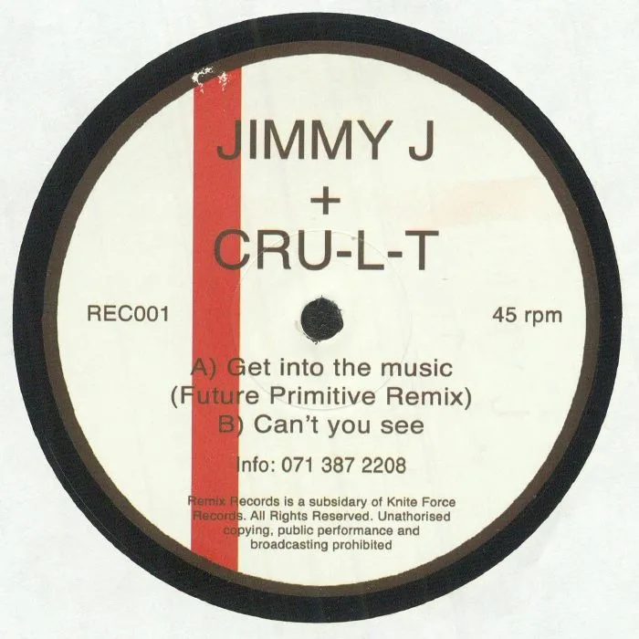 Обратная сторона обложки — JIMMY J / CRU L T — Get Into The Music (remastered)