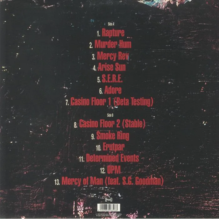 Back cover — Robert Levon BEEN — Original Songs From The Card Counter (Soundtrack)