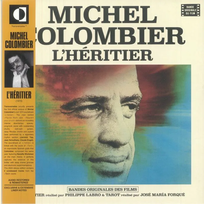 Front cover — Michel COLOMBIER — L'Heritier / Tarot (Soundtrack) (remastered)