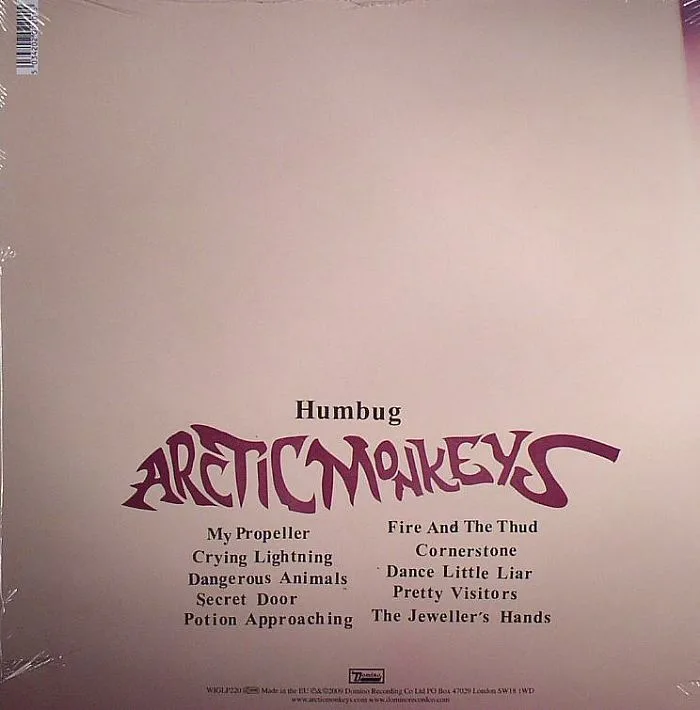 Обратная сторона обложки — ARCTIC MONKEYS — Humbug