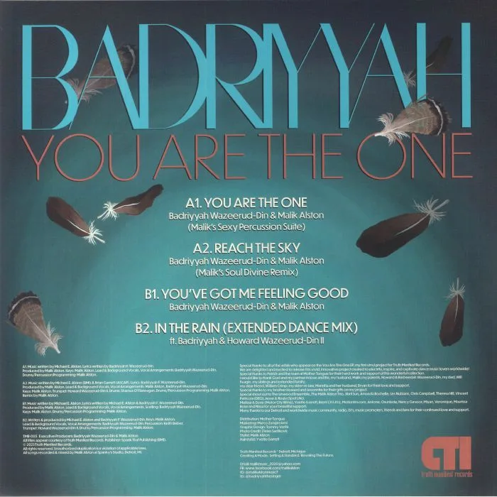 Обратная сторона обложки — Badriyyah WAZEERUD DIN / MALIK ALSTON — You Are The One
