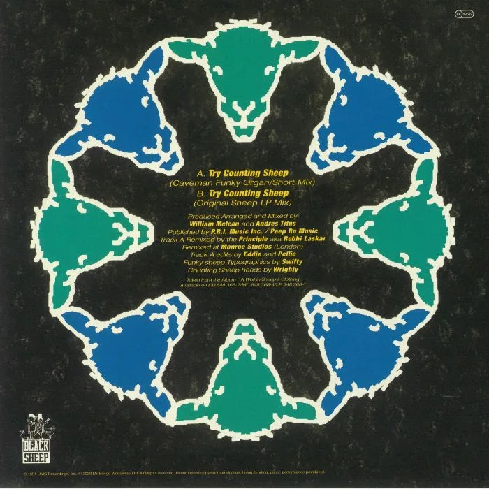 Обратная сторона обложки — BLACK SHEEP — Try Counting Sheep (reissue)