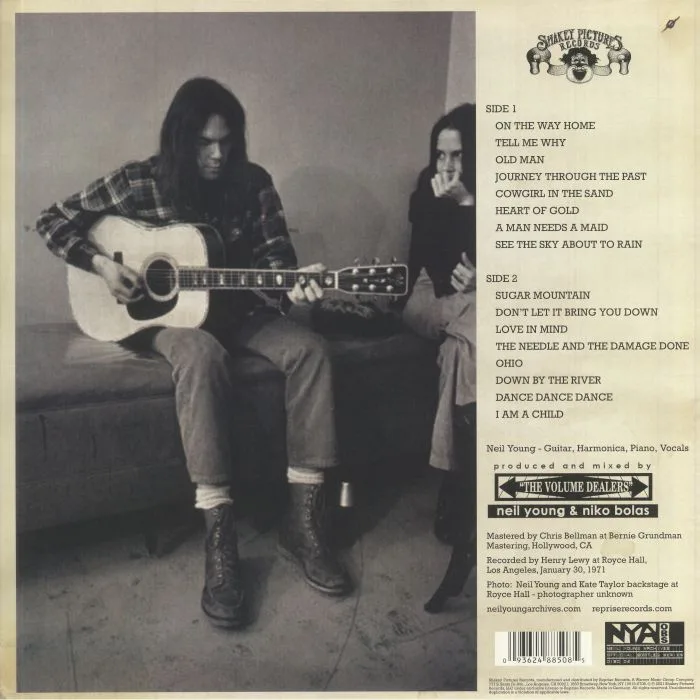Обратная сторона обложки — Neil YOUNG — Royce Hall January 30 1971