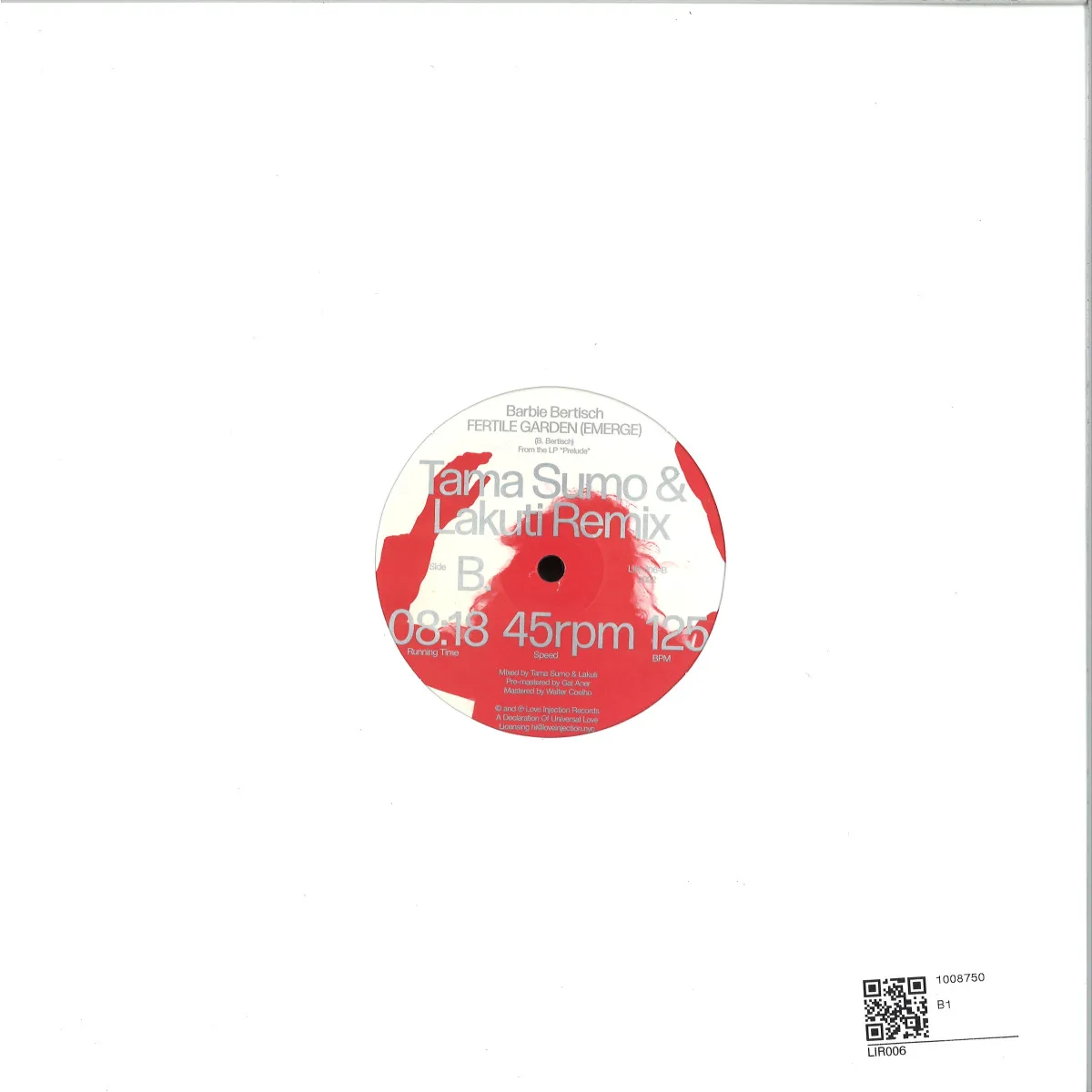 Обратная сторона обложки — Barbie Bertisch — Prelude Remixes EP