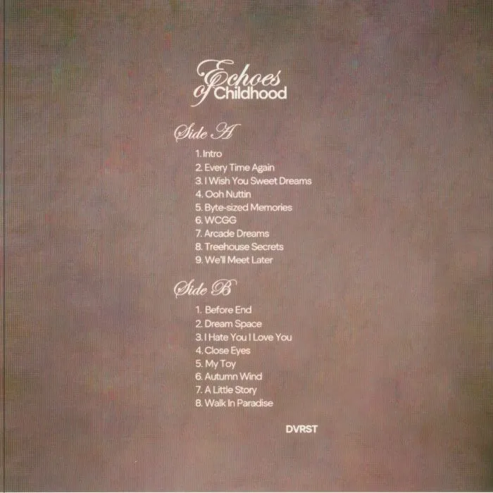 Back cover — DVRST — Echoes Of Childhood