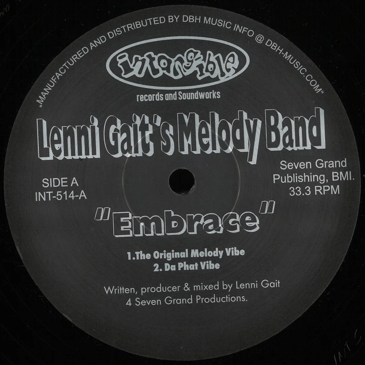 Front cover — Lenni Gaits Melody Band — Embrace