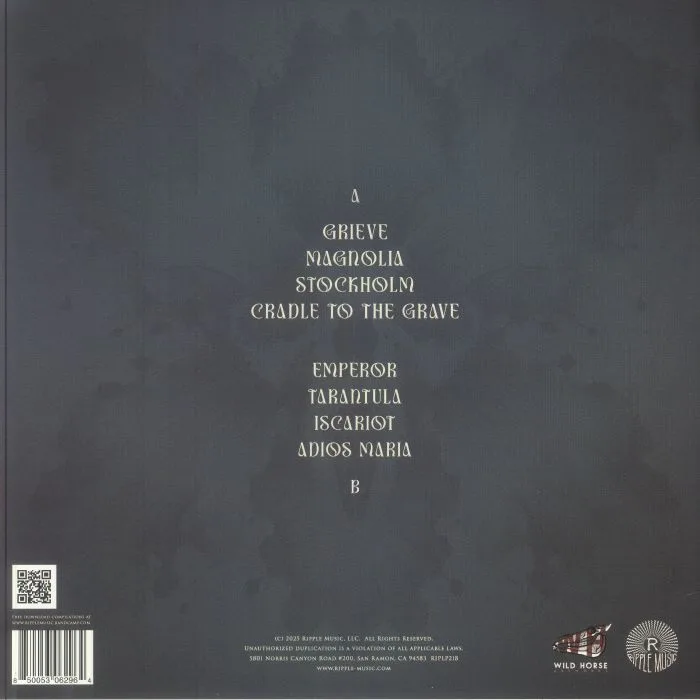 Back cover — APPALOOZA — The Emperor Of Loss