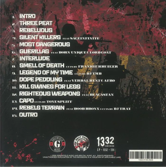 Back cover — RECOGNIZE ALI / STU BANGAS — Guerilla Dynasty III
