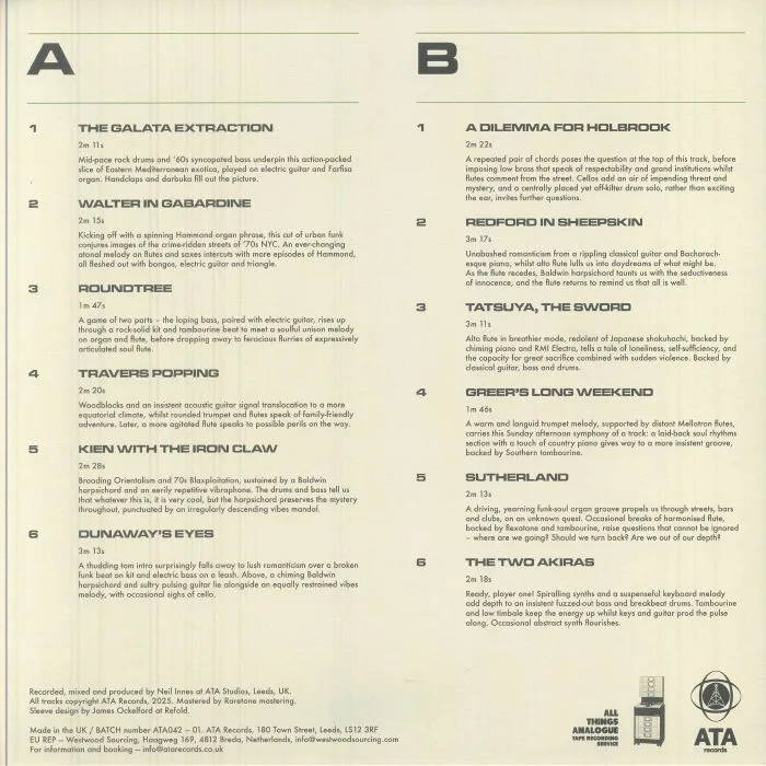 Back cover — ATA RECORDS — The Library Archive Vol 4