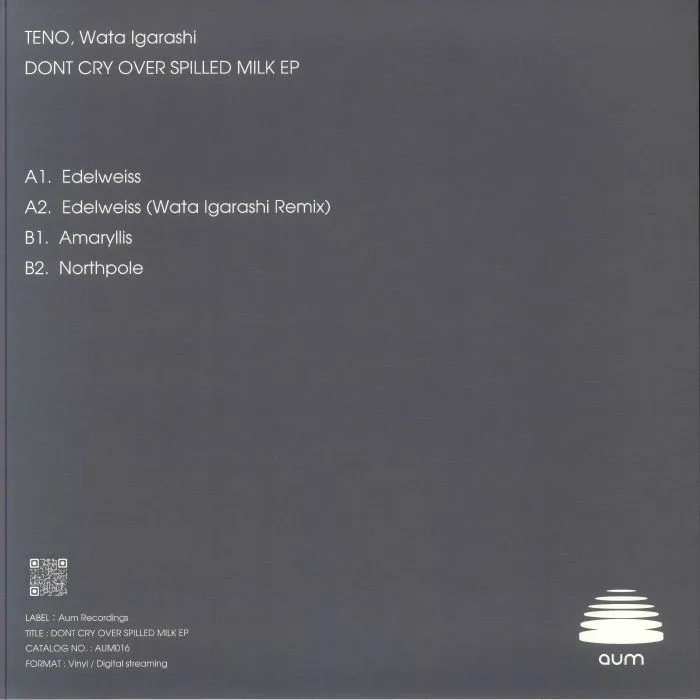 Back cover — TENO / WATA IGARASHI — Dont Cry Over Spilled Milk EP