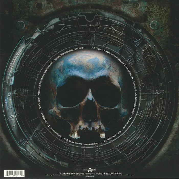 Back cover — DIMMU BORGIR — Death Cult Armageddon (reissue)