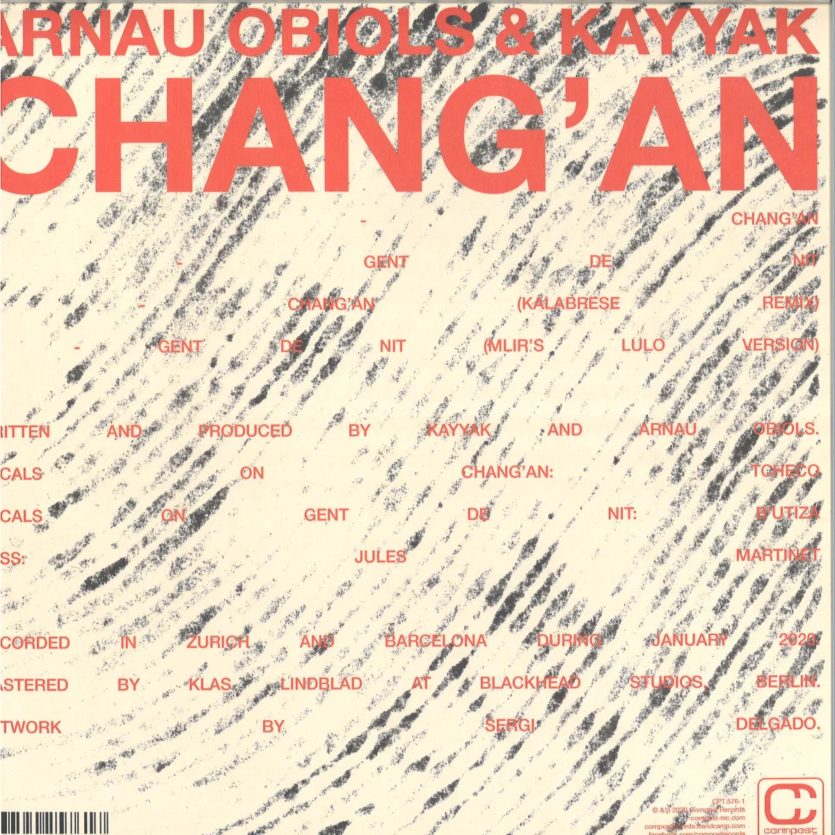 Обратная сторона обложки — Arnau Obiols&Kayyak — Chang’an EP