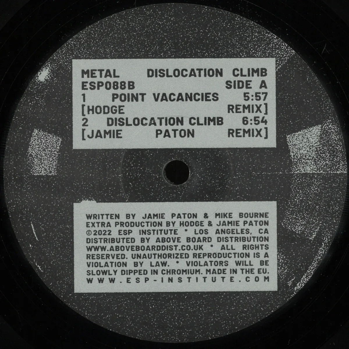 Metal — Point Vacancies