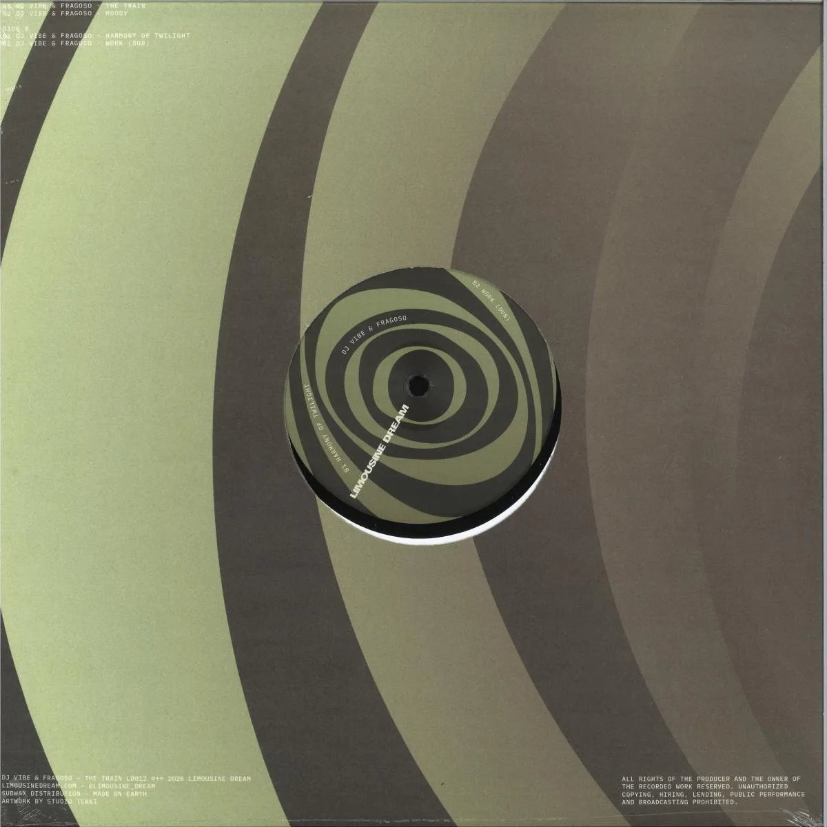 Back cover — DJ Vibe & Fragoso — The Train