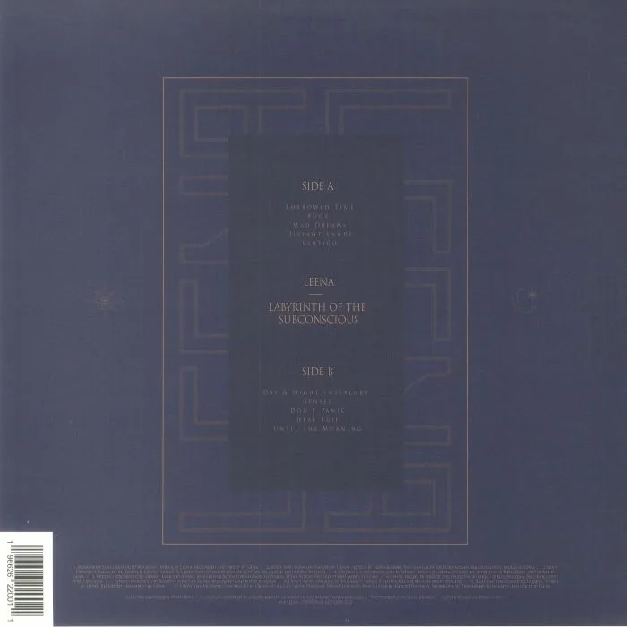 Back cover — LEENA — Labyrinth Of The Subconscious