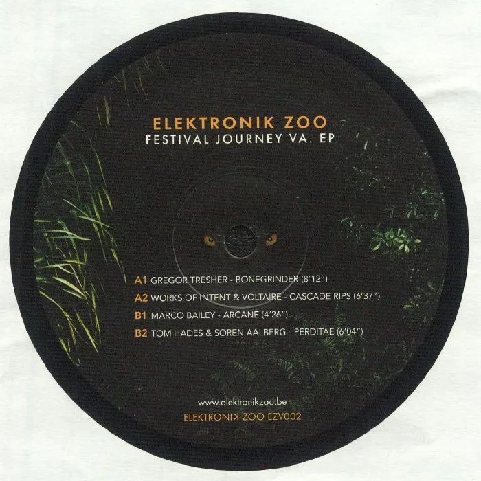 Лицевая сторона обложки — Gregor TRESHER / WORKS OF INTENT / VOLTAIRE / MARCO BAILEY / TOM HADES / SOREN AALBERG — Festival Journey VA EP