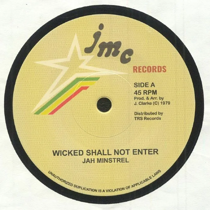 JAH MINSTREL — Wicked Shall Not Enter