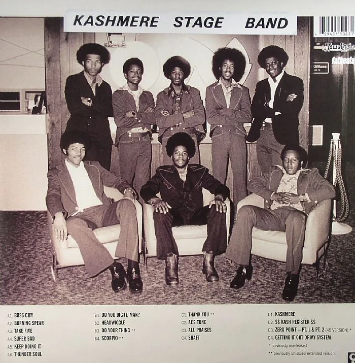 Обратная сторона обложки — KASHMERE STAGE BAND — Texas Thunder Soul (1968-1974)