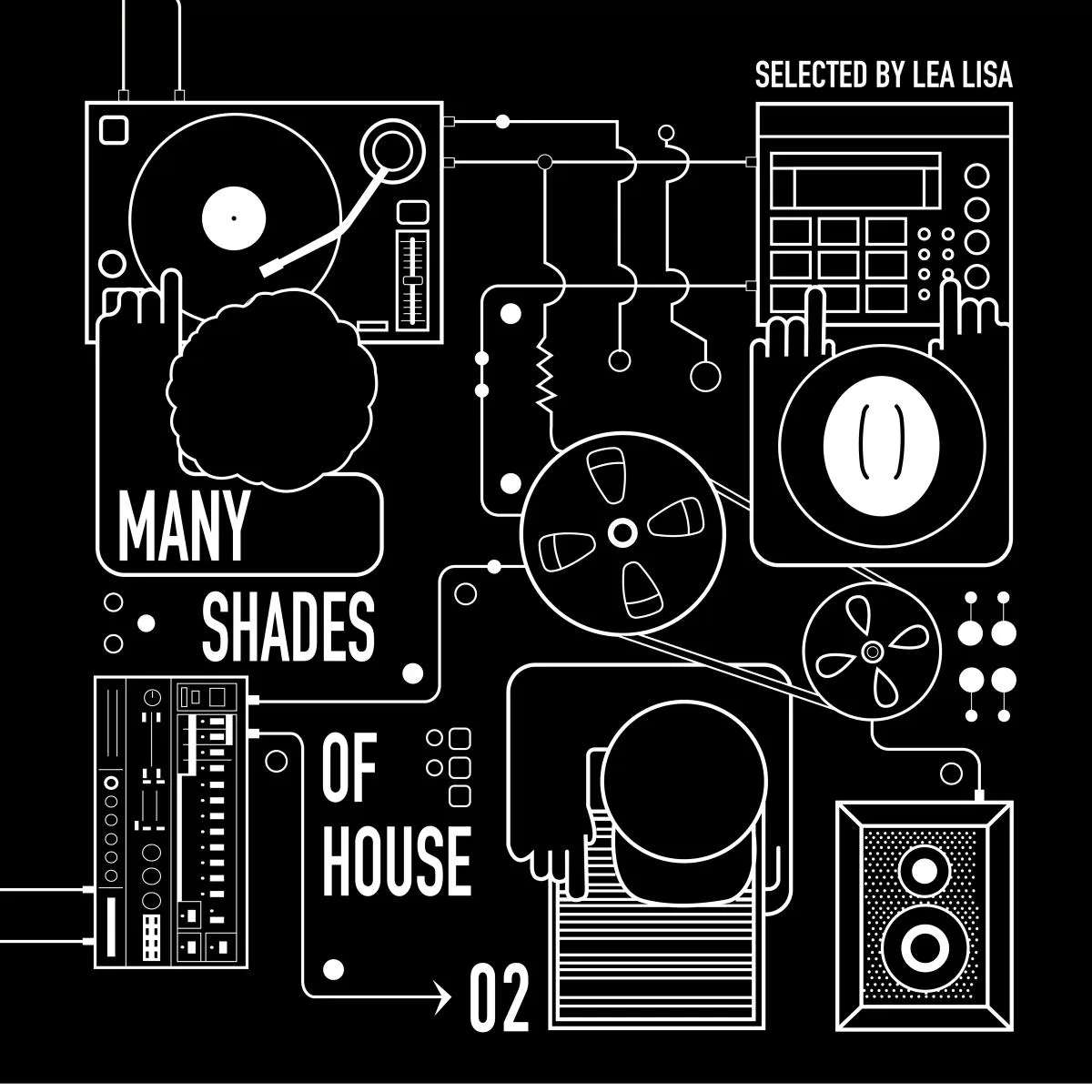 VARIOUS — Many Shades Of House (Selected By Lea Lisa) Vol.2 (LP 2x12")