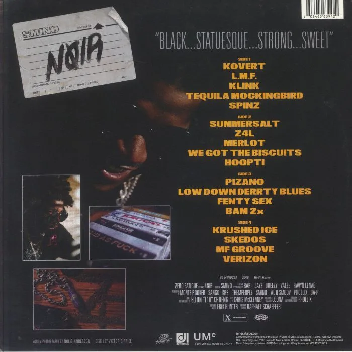 Back cover — SMINO — Noir
