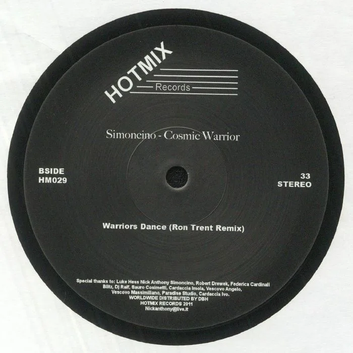 Обратная сторона обложки — SIMONCINO — Cosmic Warrior