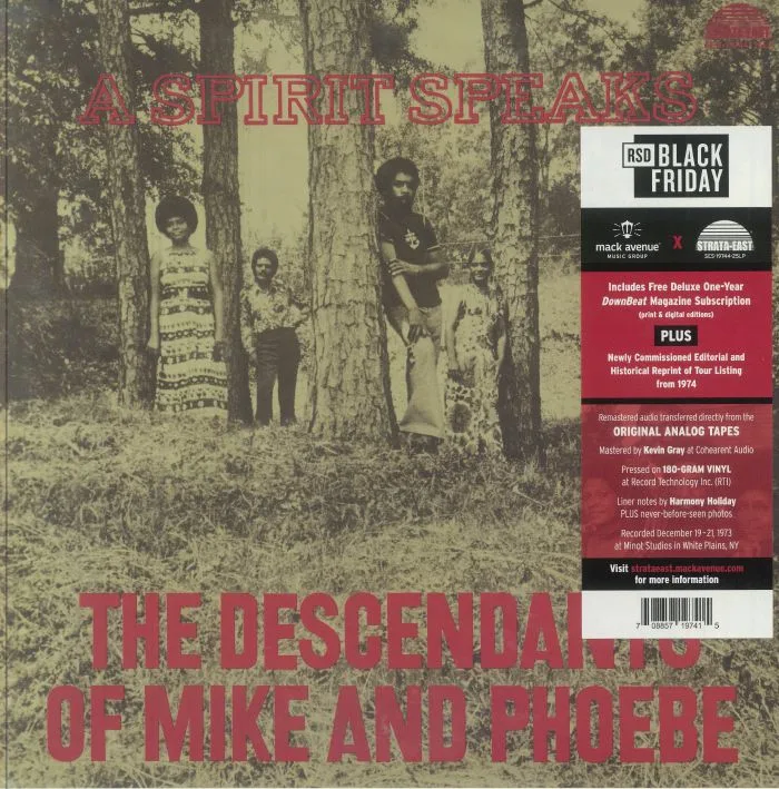 Front cover — The DESCENDANTS OF MIKE & PHOEBE — A Spirit Speaks (Record Store Day Black Friday RSD 2025)