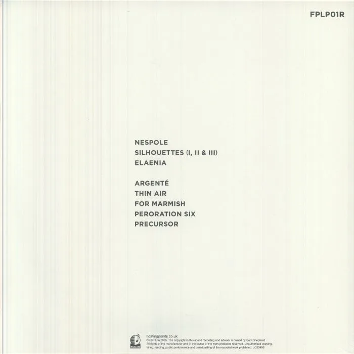 Back cover — FLOATING POINTS — Elaenia (10th Anniversary Edition)