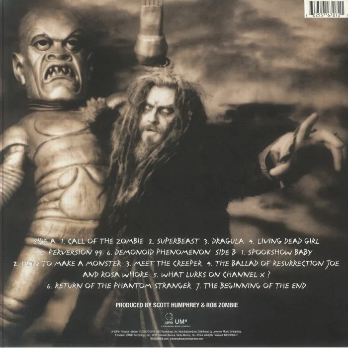 Обратная сторона обложки — Rob ZOMBIE — Hellbilly Deluxe (reissue)