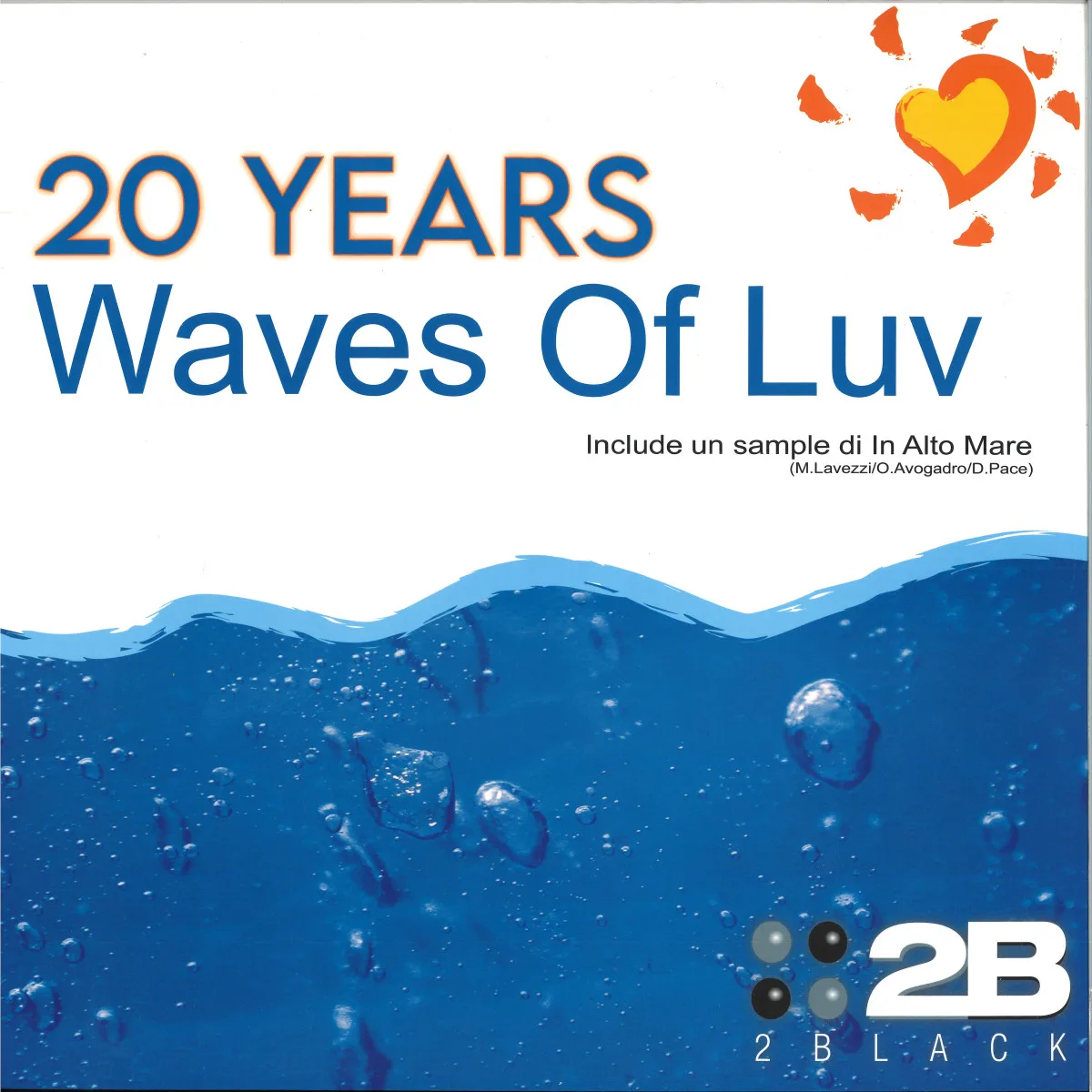 Front cover — 2Black — WAVES OF LUV (20 YEARS)