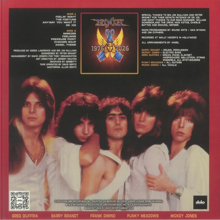 Back cover — ANGEL — Helluva Band (50th Anniversary Edition)