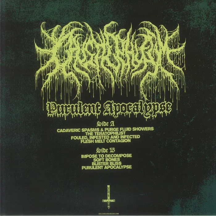 Back cover — CAUSTIC PHLEGM — Purulent Apocalypse